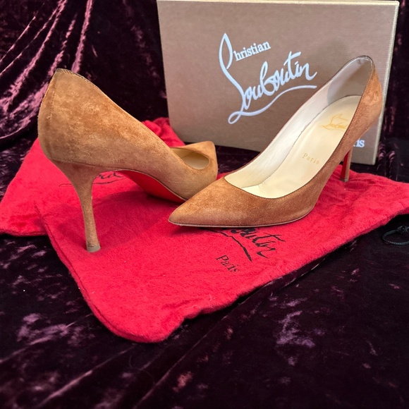 Louboutin Decoltish 85 Veau Velours - Picture 1 of 4